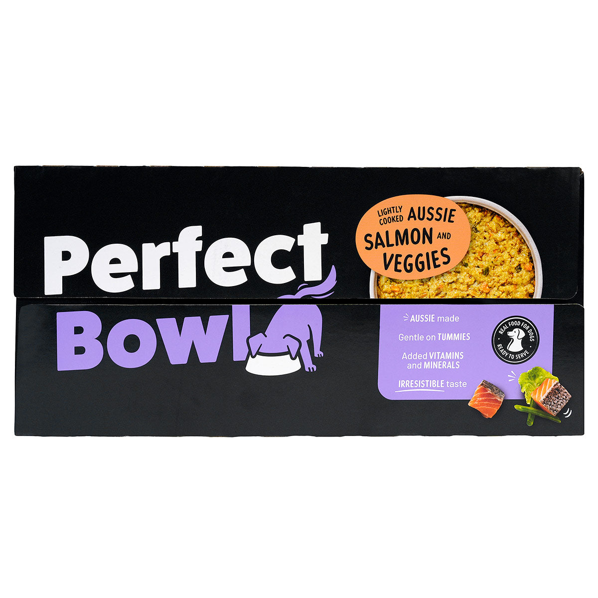Perfect Bowl Lightly Cooked Aussie Salmon & Veggies Dog Food