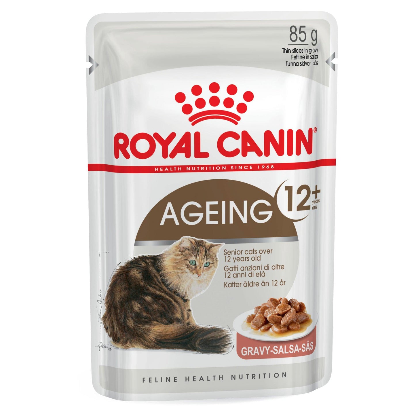 Royal Canin Ageing 12+ Senior In Gravy Wet Cat Food