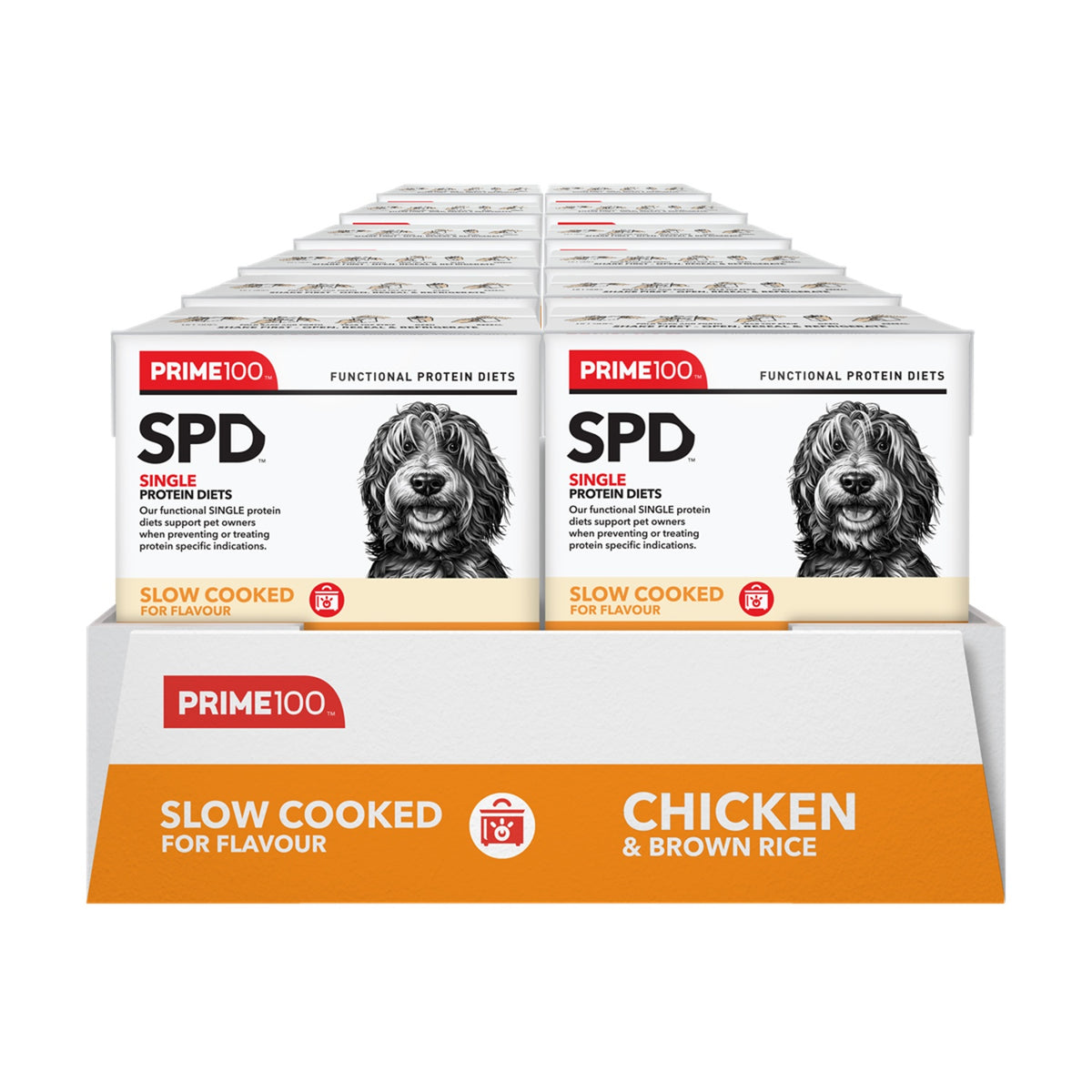 Prime100 SPD Slow Cooked Chicken & Brown Rice Wet Dog Food