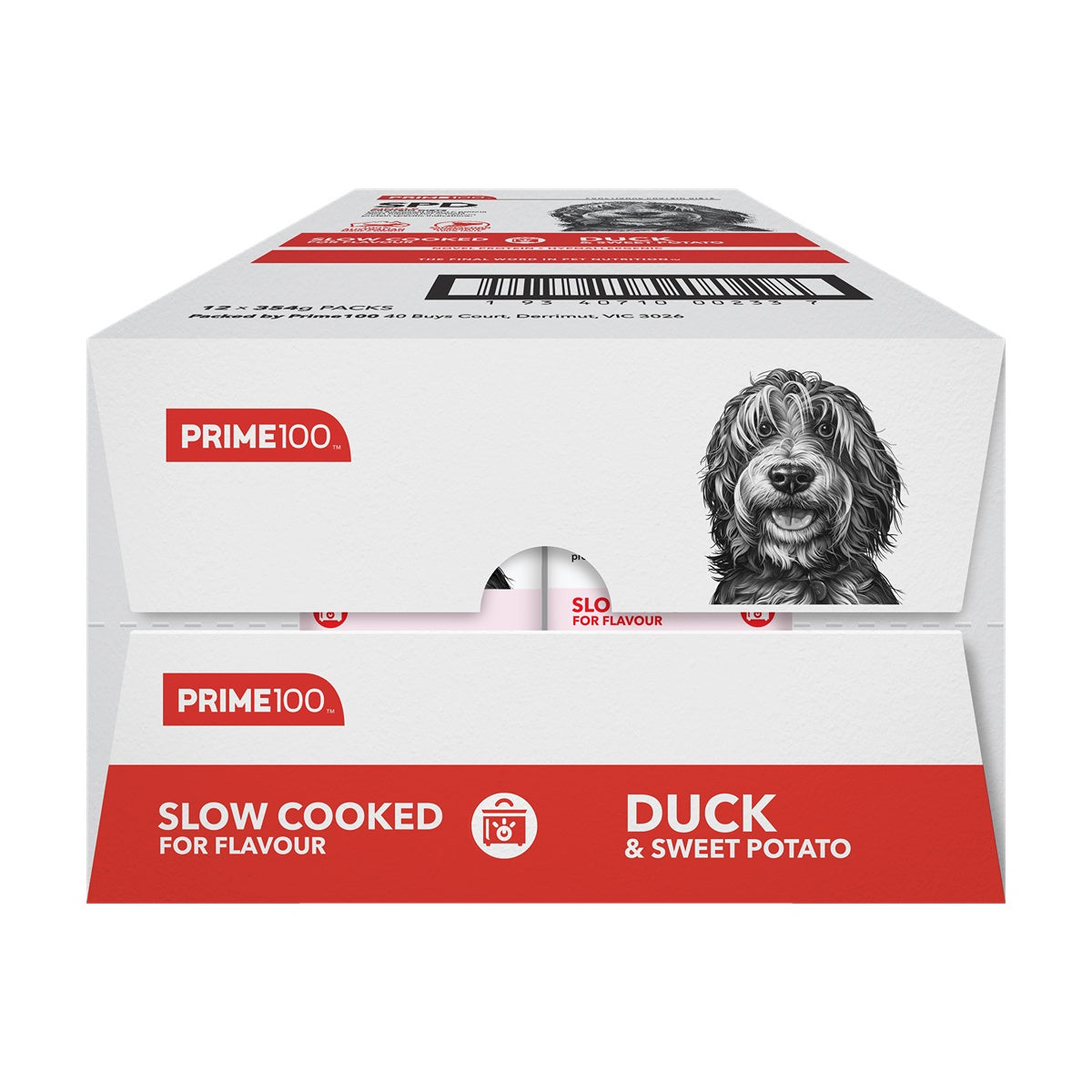 Prime100 SPD Slow Cooked Duck & Sweet Potato Wet Dog Food