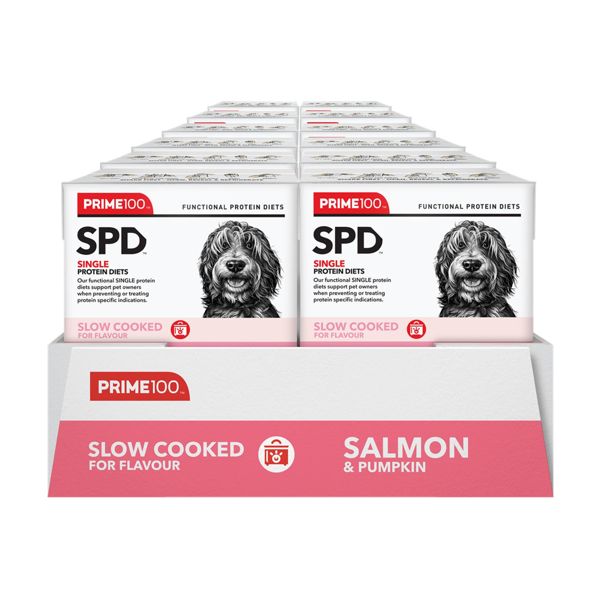 Prime100 SPD Slow Cooked Salmon & Pumpkin Wet Dog Food