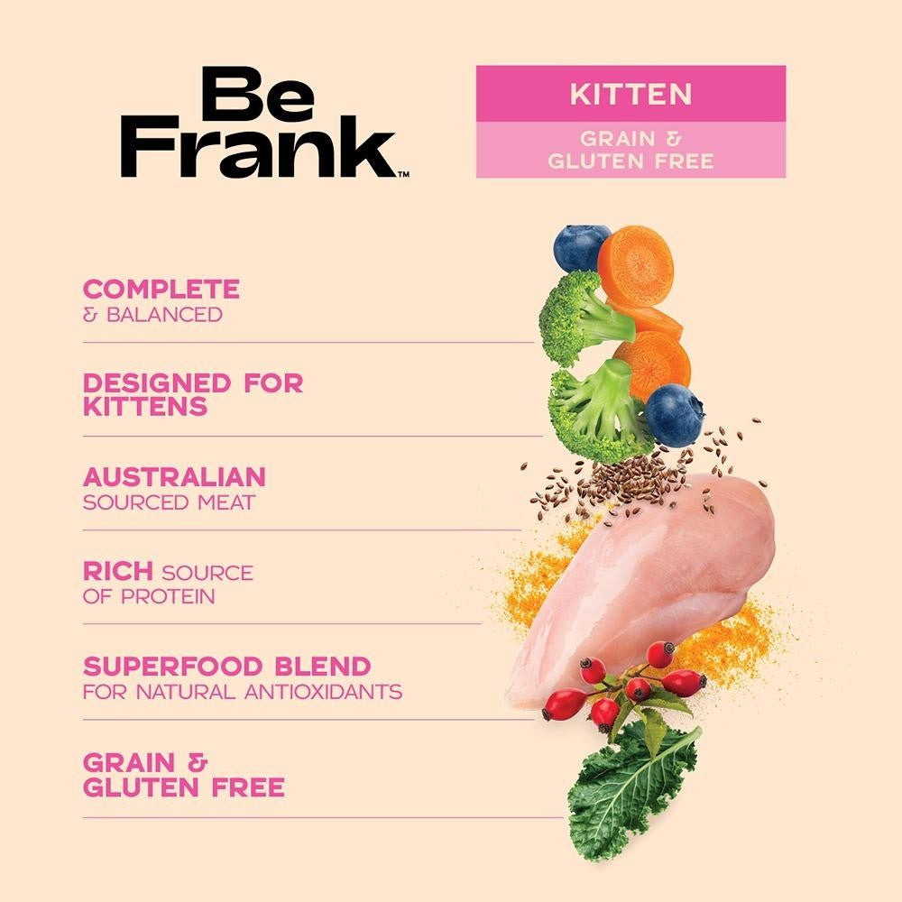 Be Frank Grain Free Kitten Chicken Pate Wet Cat Food