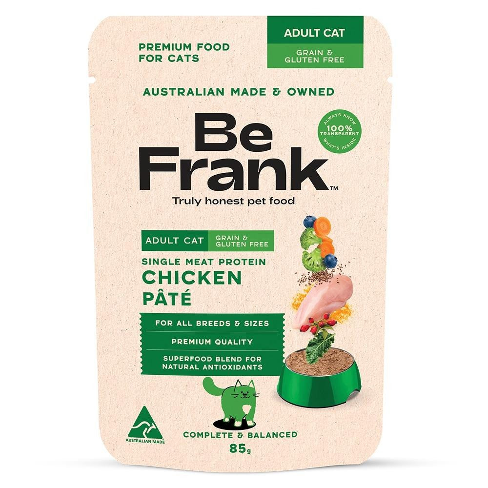 Be Frank Grain Free Adult Chicken Pate Wet Cat Food