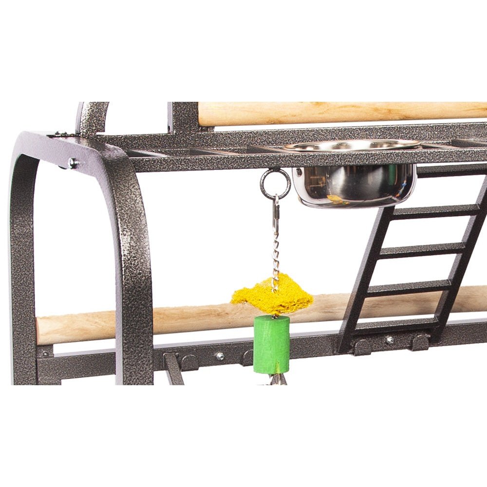 Avi One Parrot Stand Deluxe Silver/Black