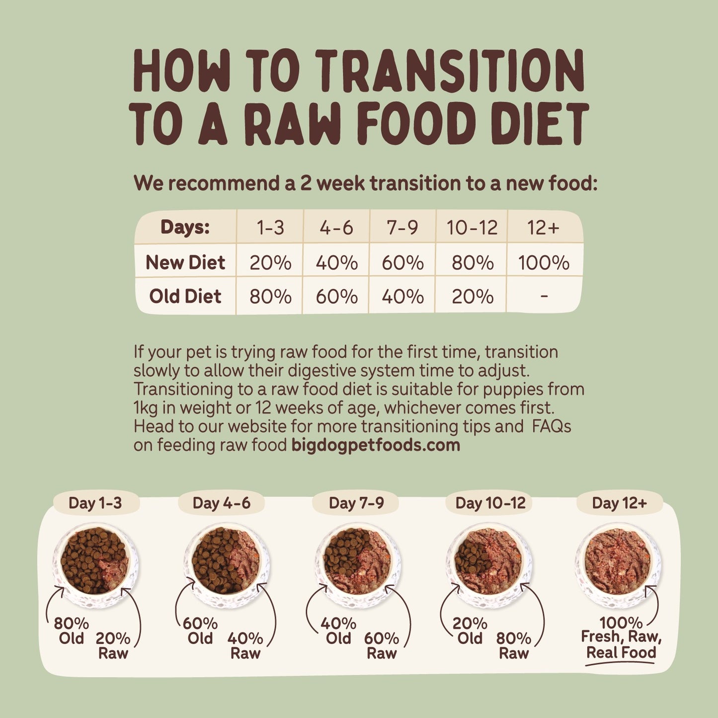 Big Dog BARF Turkey Raw Dog Food