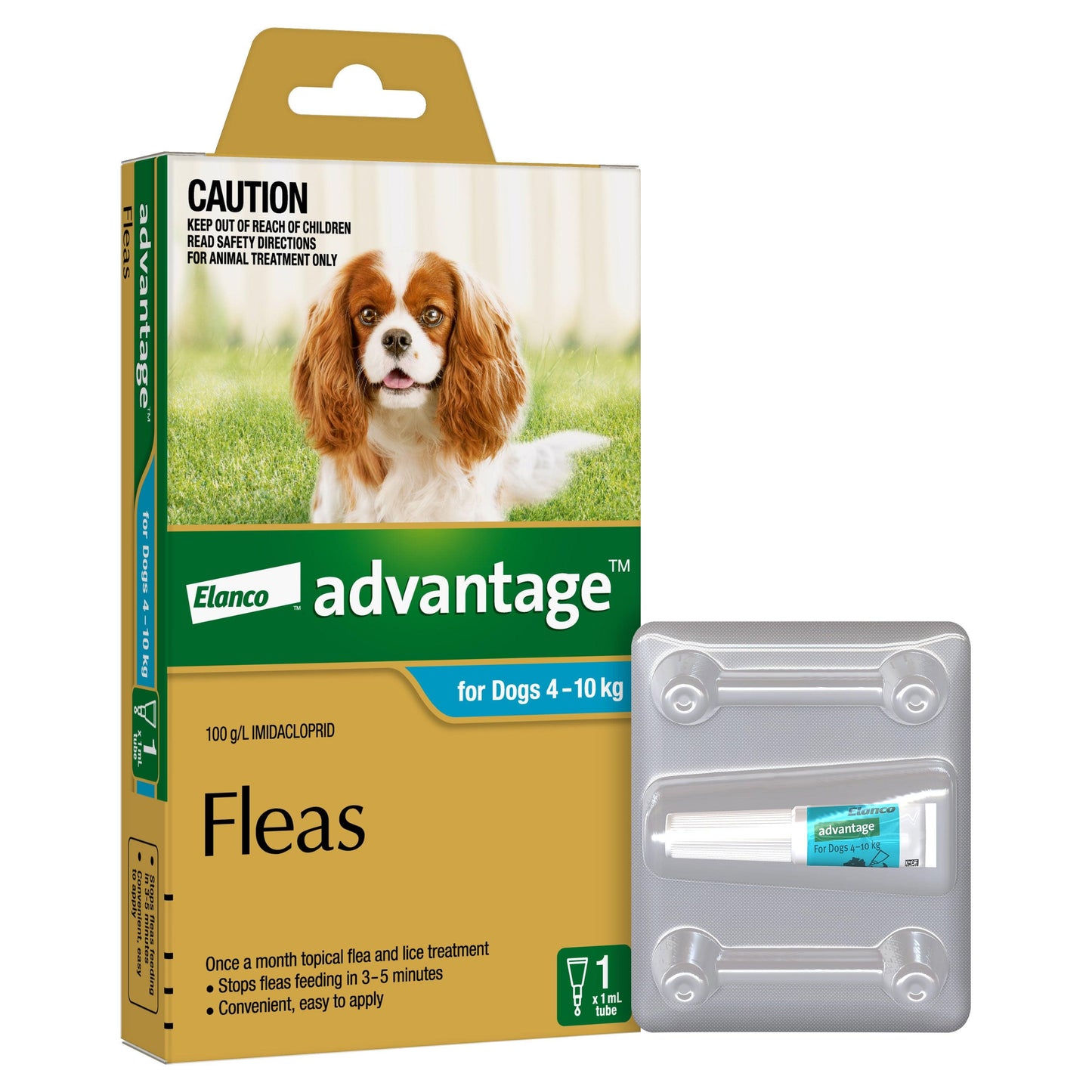 Advantage Spot-On Flea Treatment 4-10kg Dog