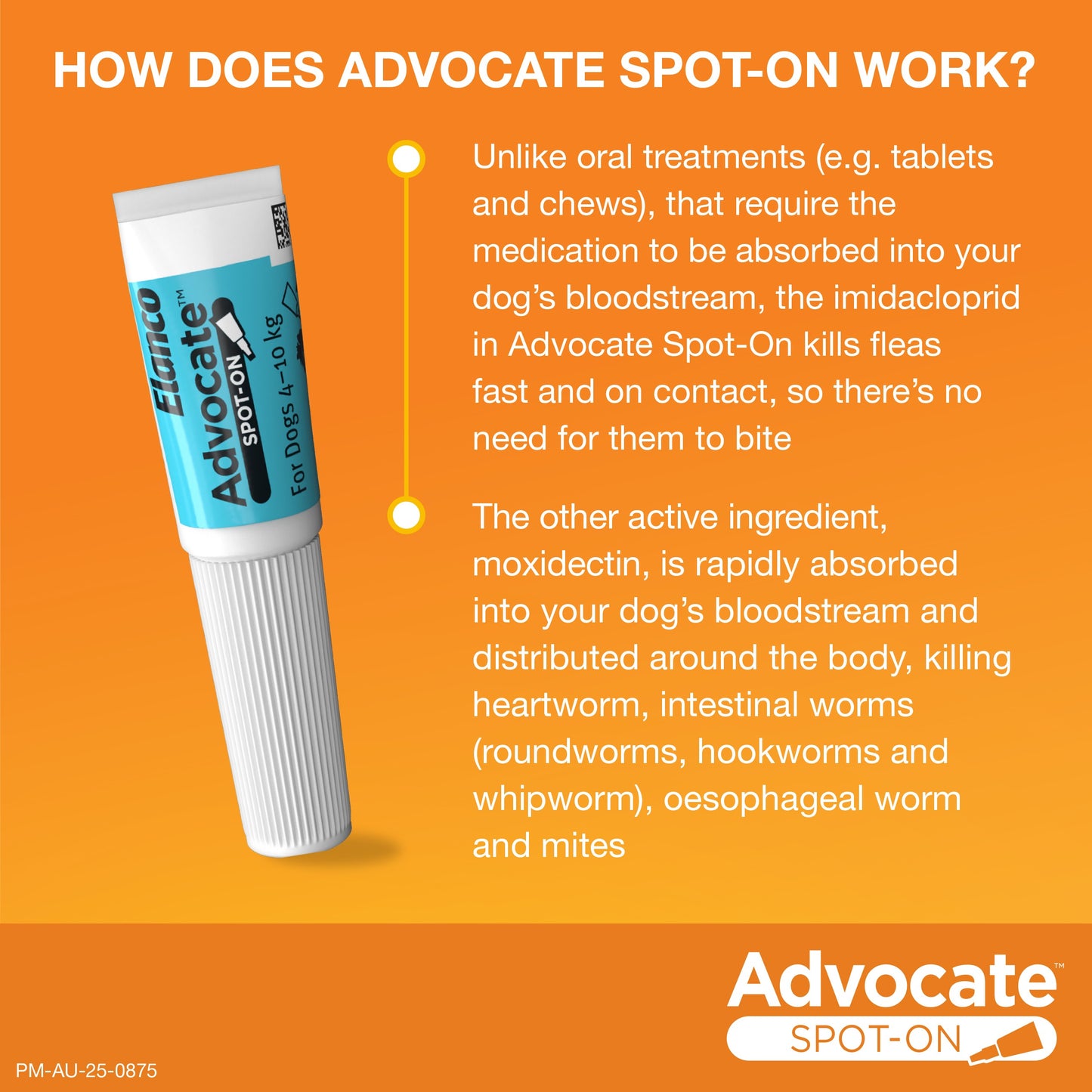 Advocate Medium Breed 4-10kg Flea & Worming Spot-On Dog Treatment