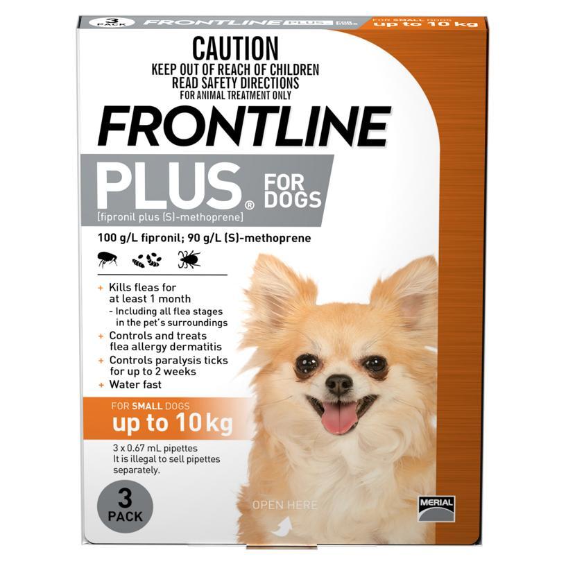 Frontline Plus - Flea Treatment for Dogs <10kg