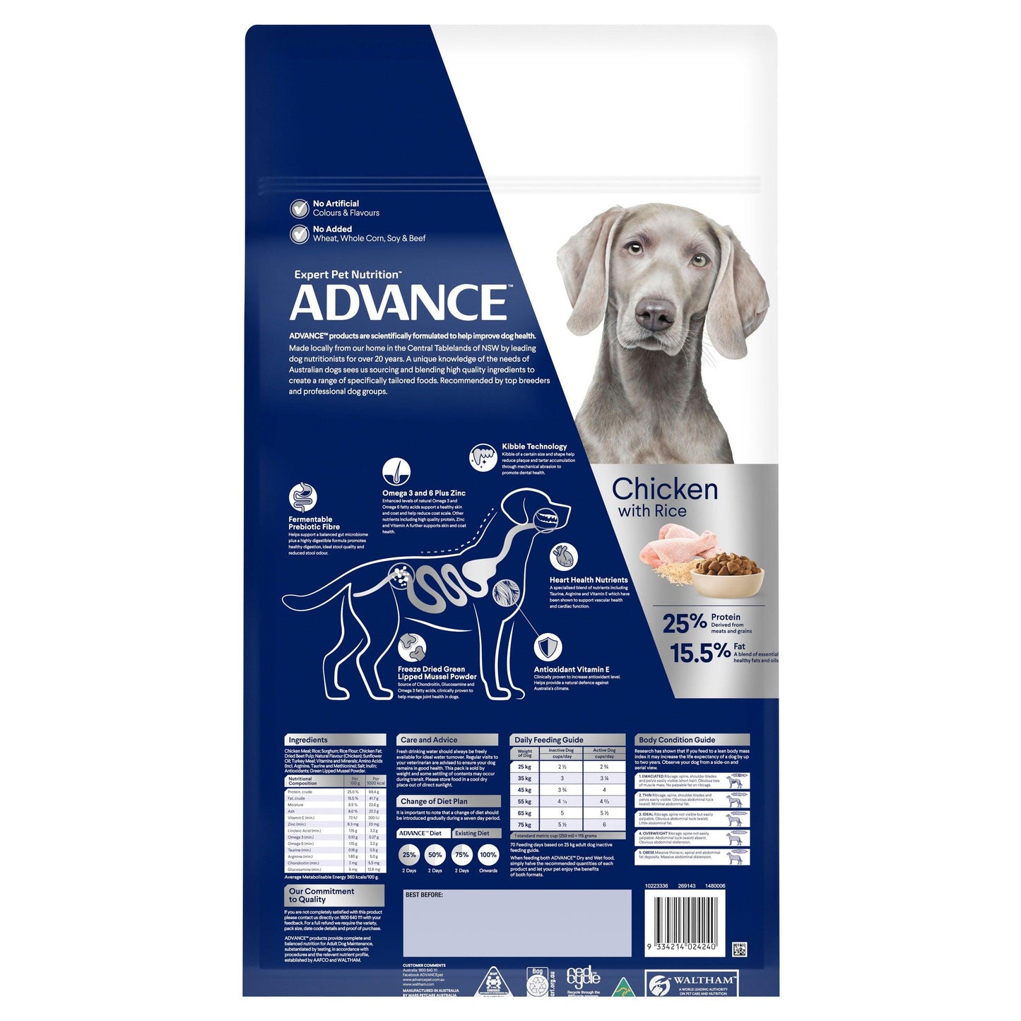 Advance Large Breed Adult Chicken Dry Dog Food