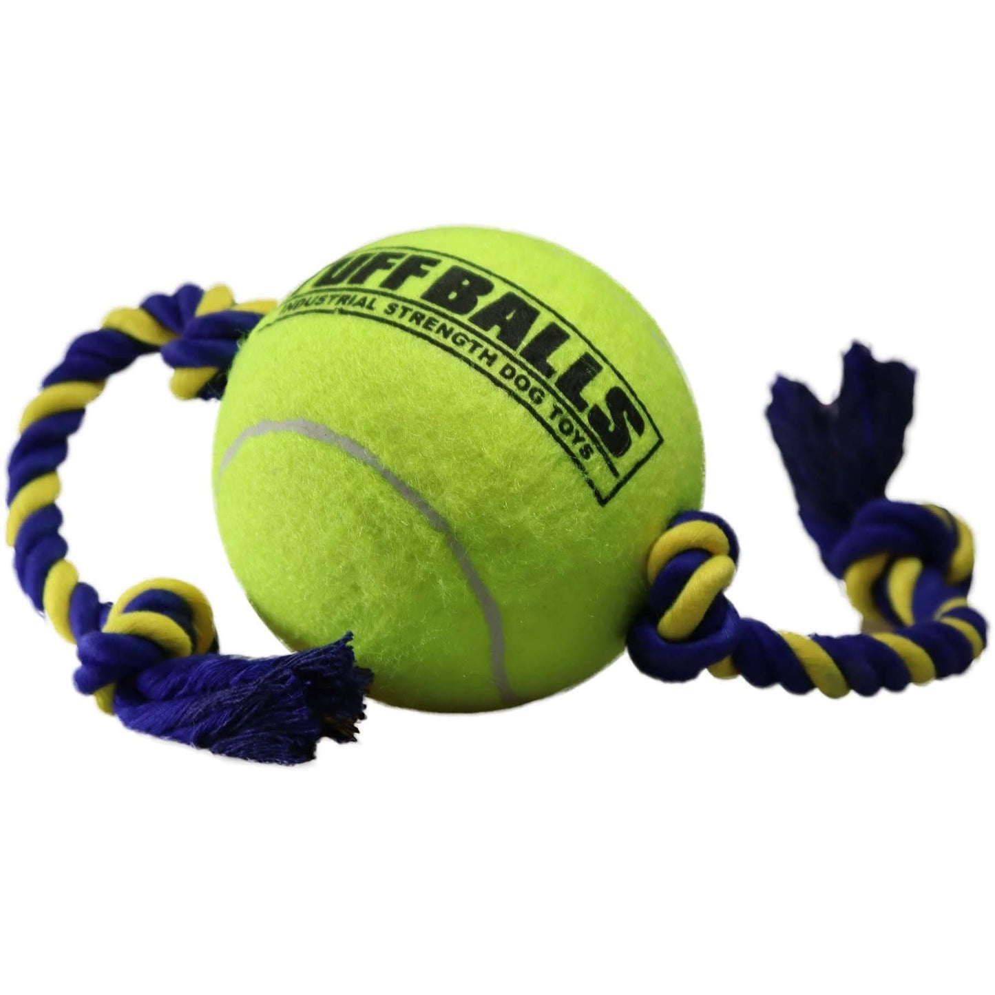 Petsport Mega Tuff Ball Tug with Rope 6in