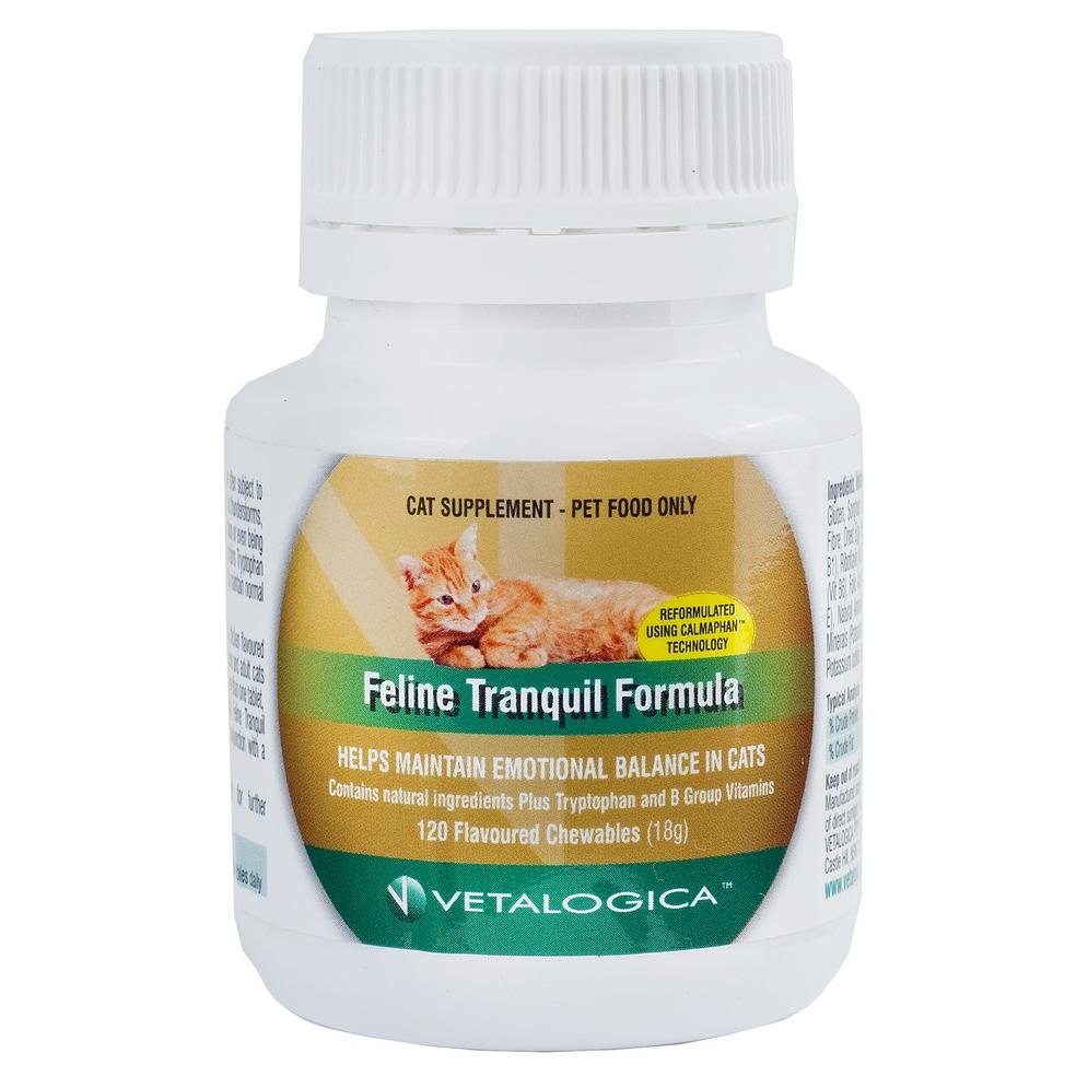 Vetalogica Feline Tranquil Formula Anti Anxiety Treatment for Cats 120pk