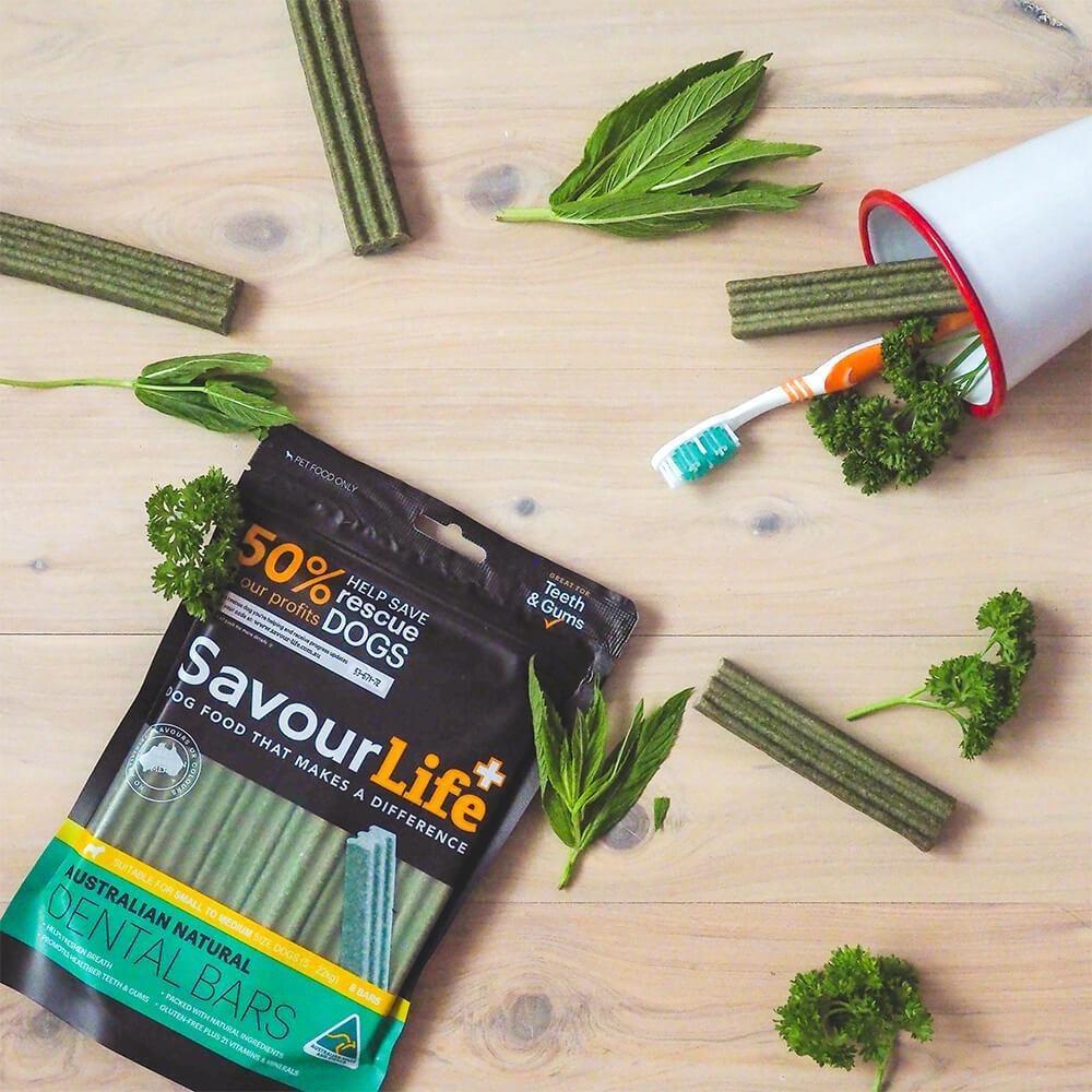 SavourLife Natural Dental Bars Dog Treats