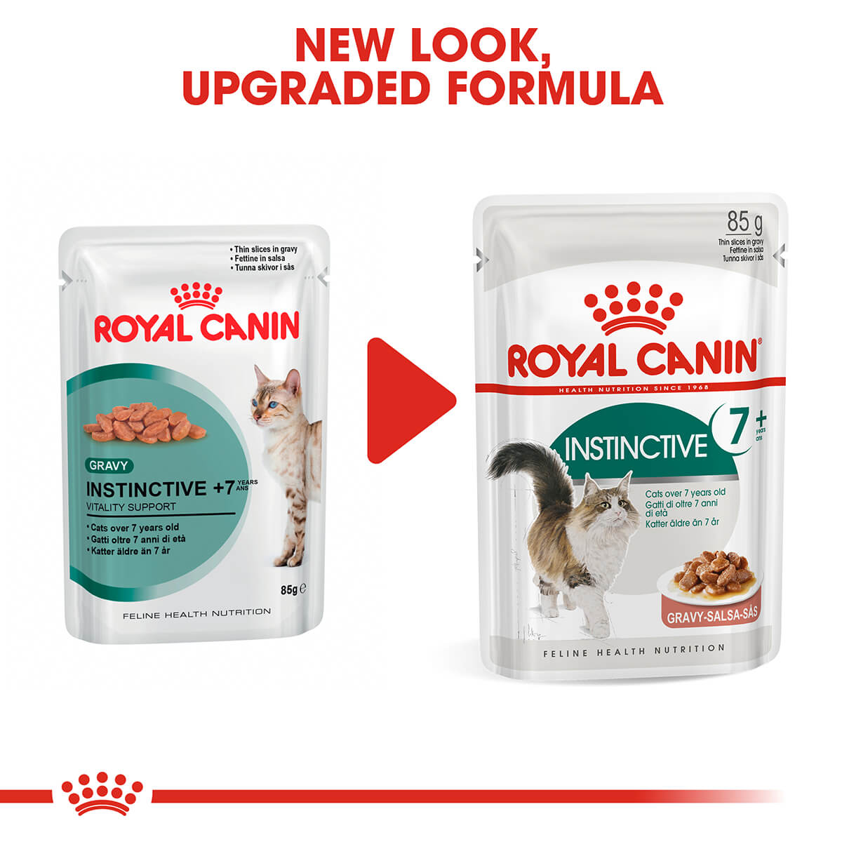 Royal Canin Instinctive 7+ Adult In Gravy Wet Cat Food