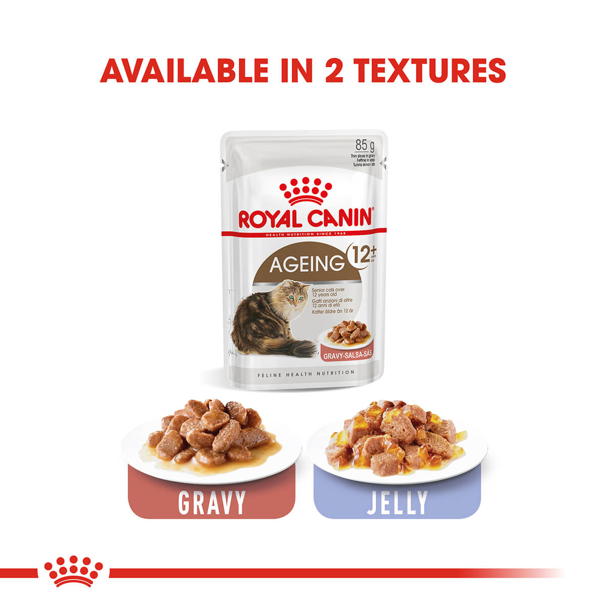 Royal Canin Ageing 12+ Senior In Gravy Wet Cat Food