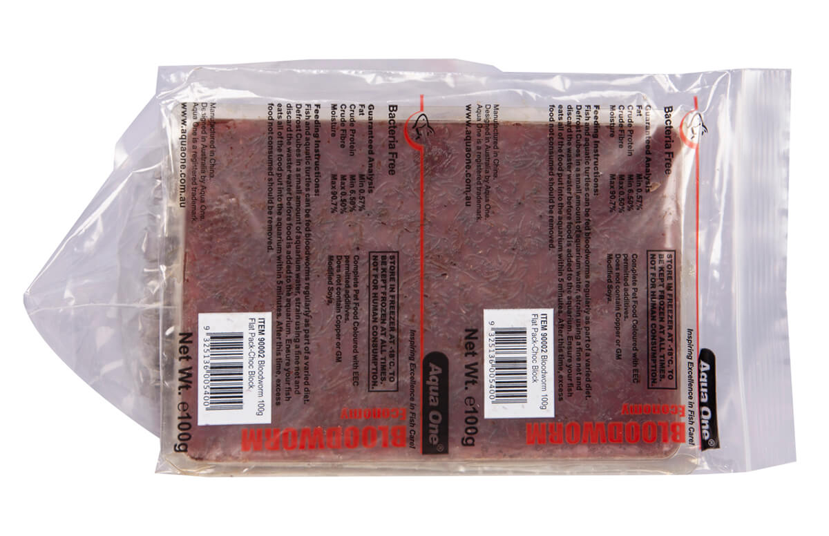 Aqua One Bloodworm Flat Pack 100g