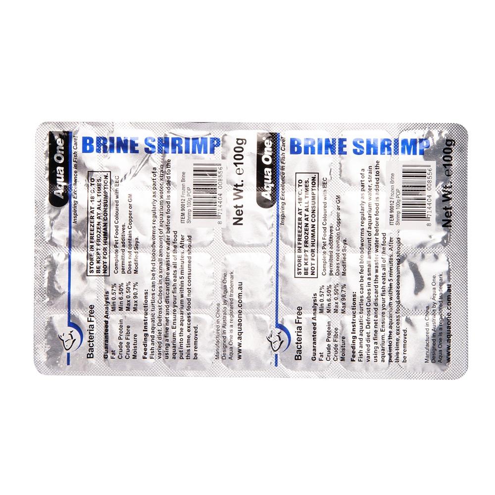 Aqua One Brineshrimp Frozen Food 100g Punch Out Pack