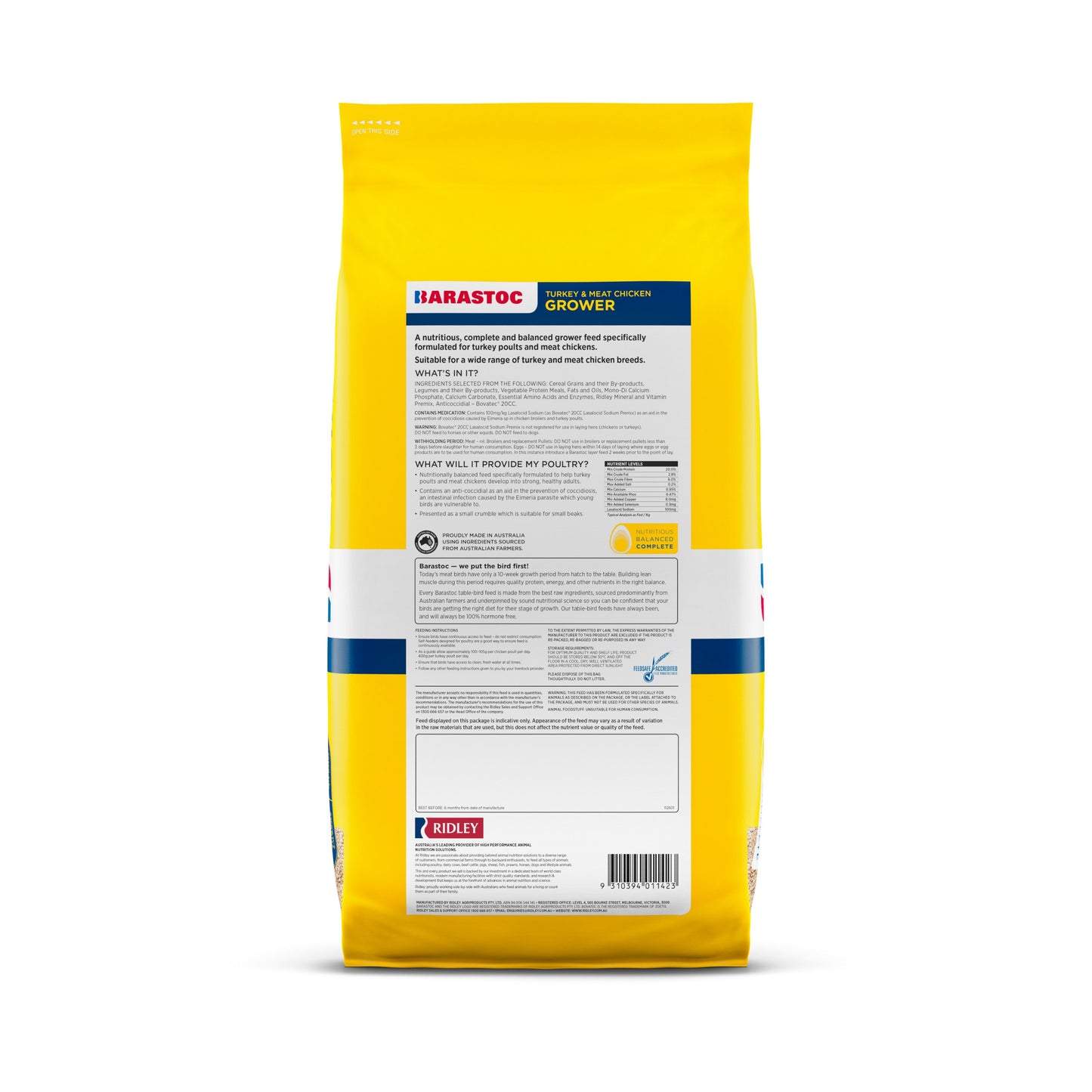 Barastoc Turkey & Meat Chicken Grower 20kg