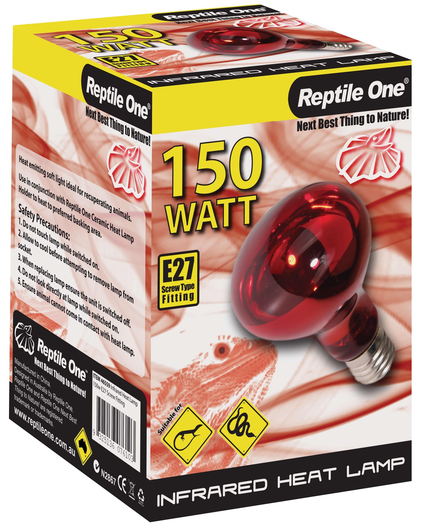 Reptile One Heat Lamp Infrared Medi Lamp
