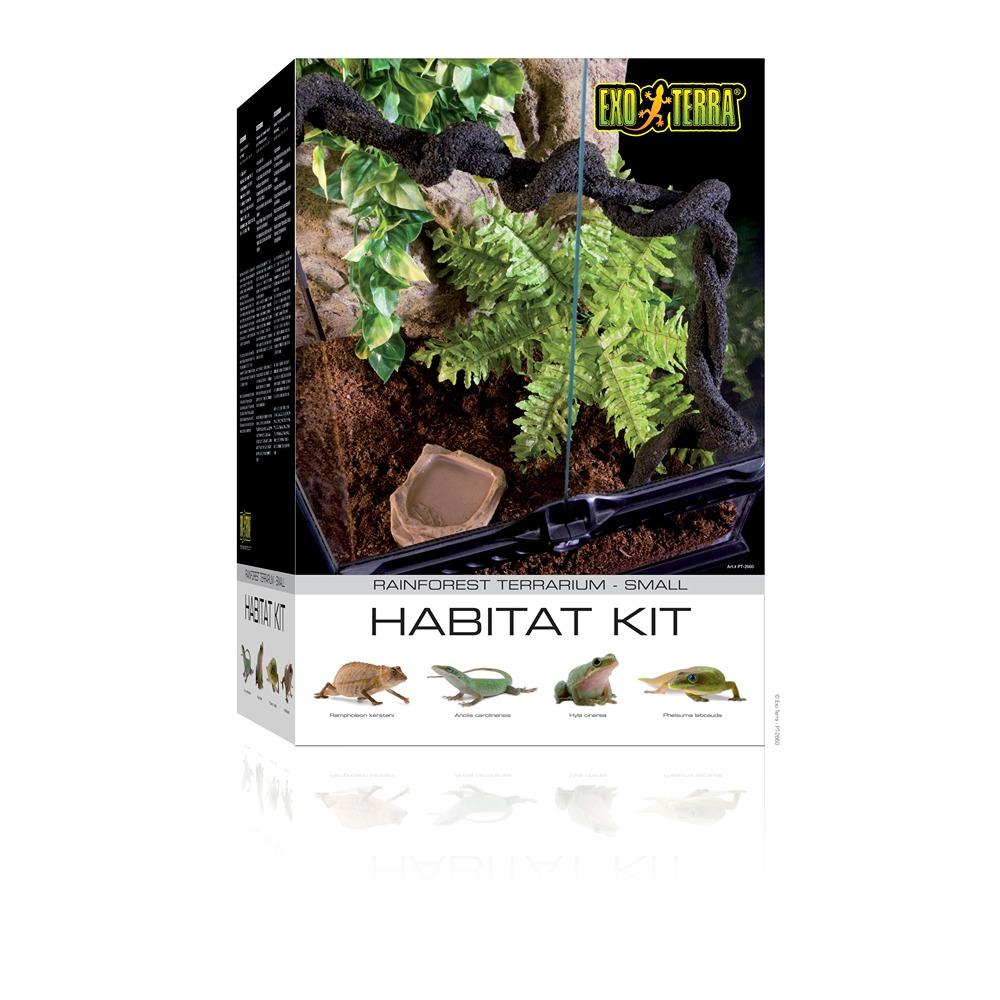 Exo Terra Terrarium Rainforest Habitat Kit Small 30 x 30 x 45cm