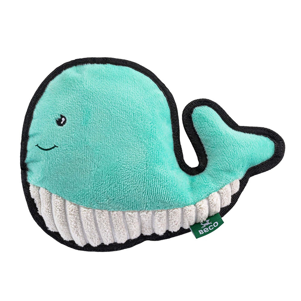 Beco Recycled Rough & Tough Whale Dog Toy