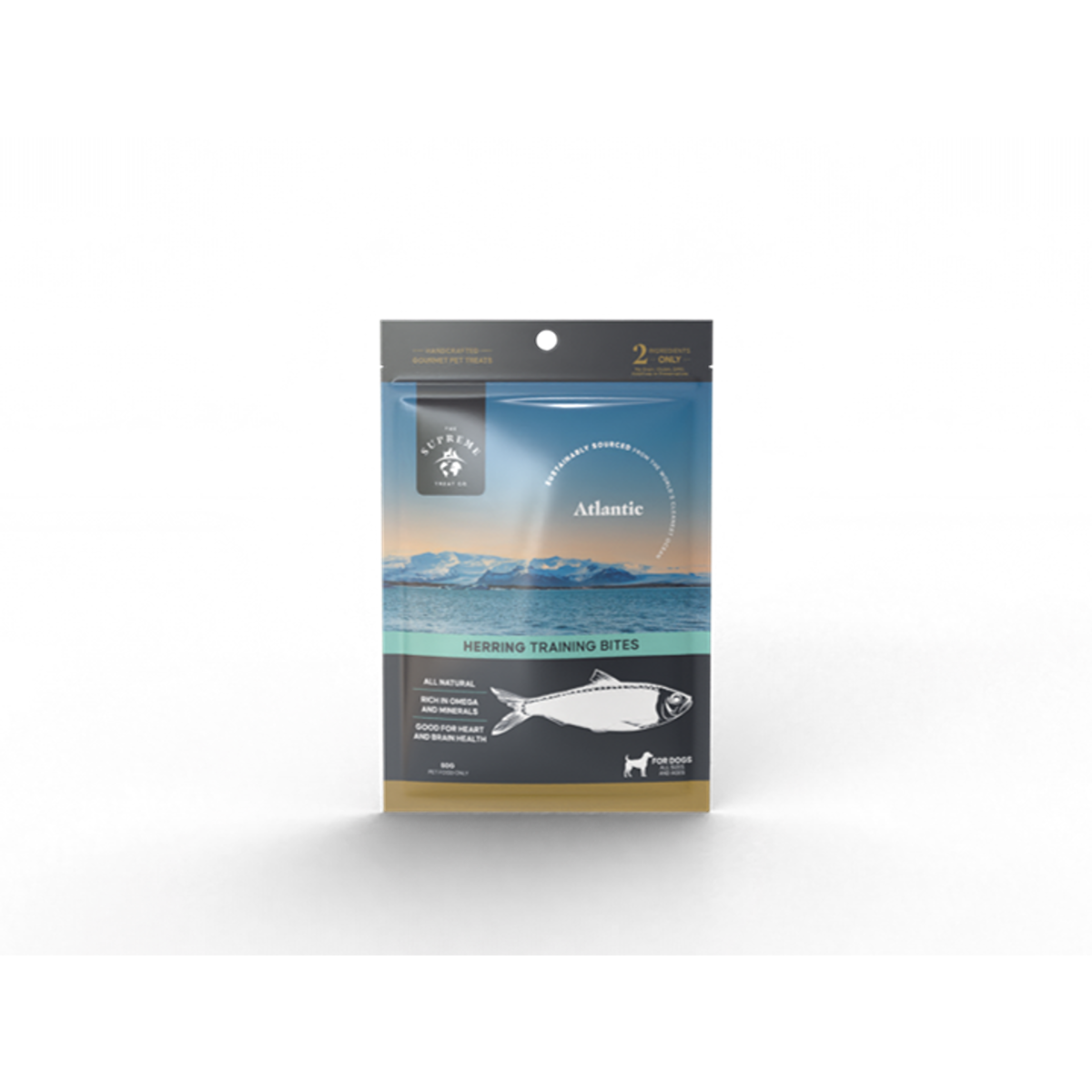 The Supreme Treat Co Herring Bites Dog Treats 80g