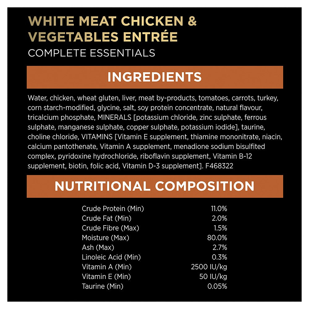 Pro Plan Complete Essentials Poultry Favouites Wet Cat Food 24x85g