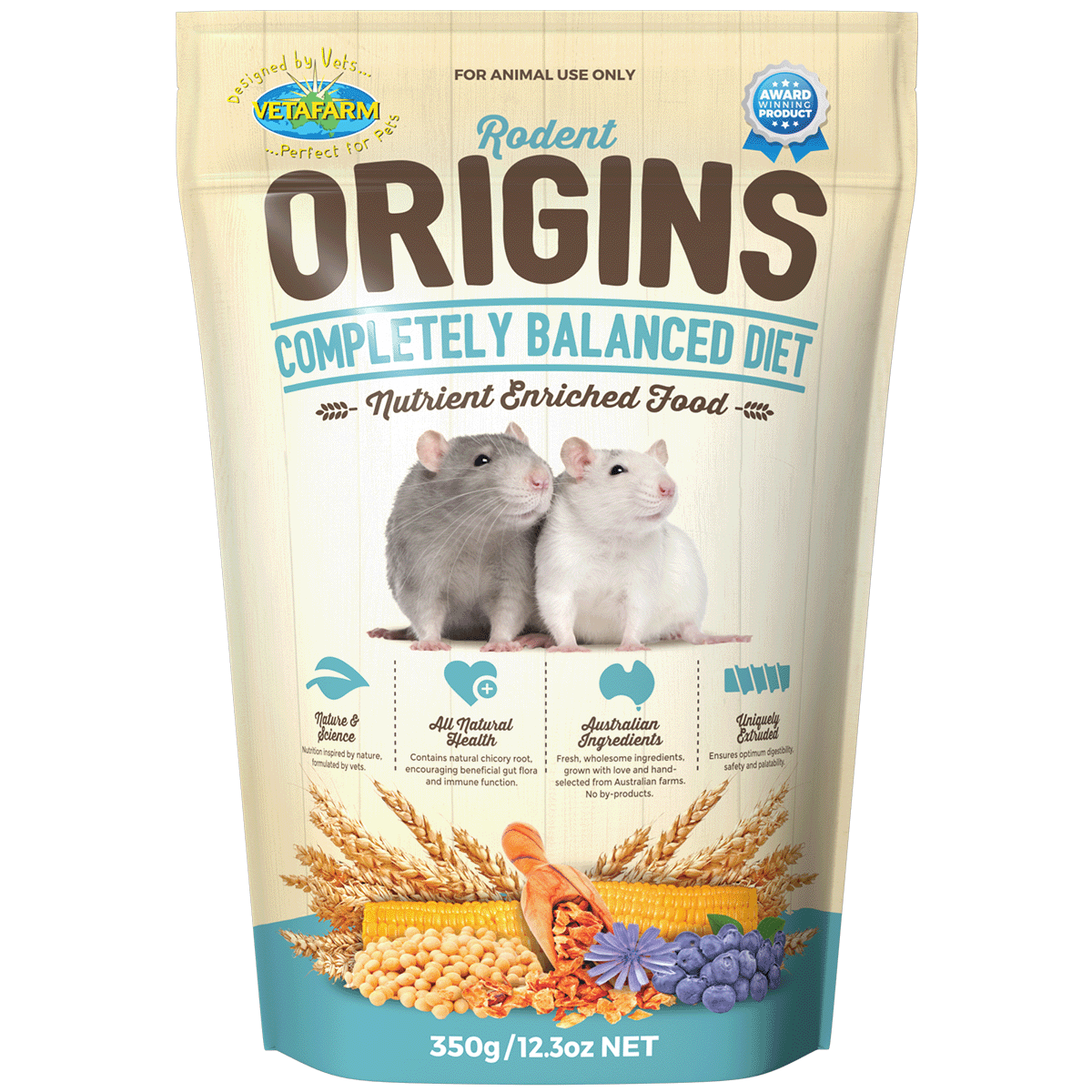 Vetafarm Rodent Origins Rat & Mouse Food 350g