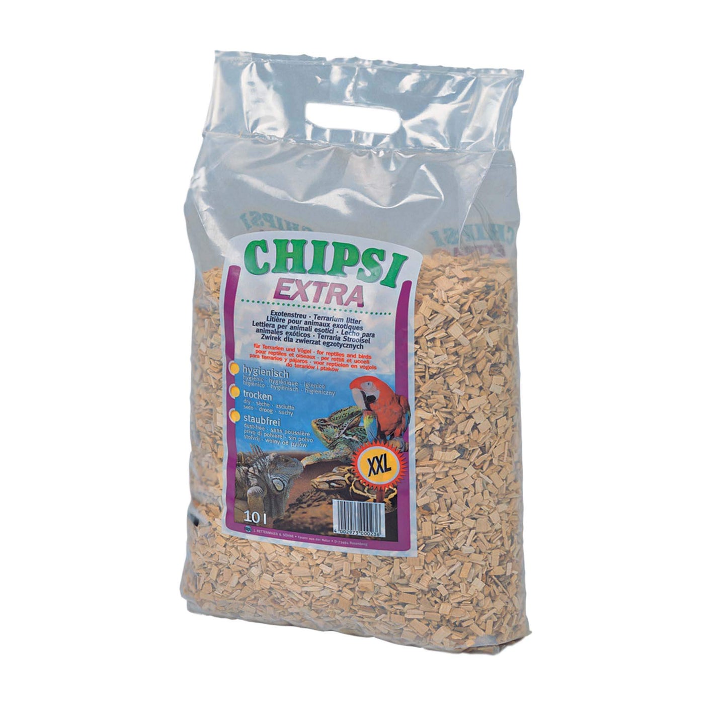 Chipsi Extra Beechwood Bedding Litter for Birds and Reptiles XXL 10L