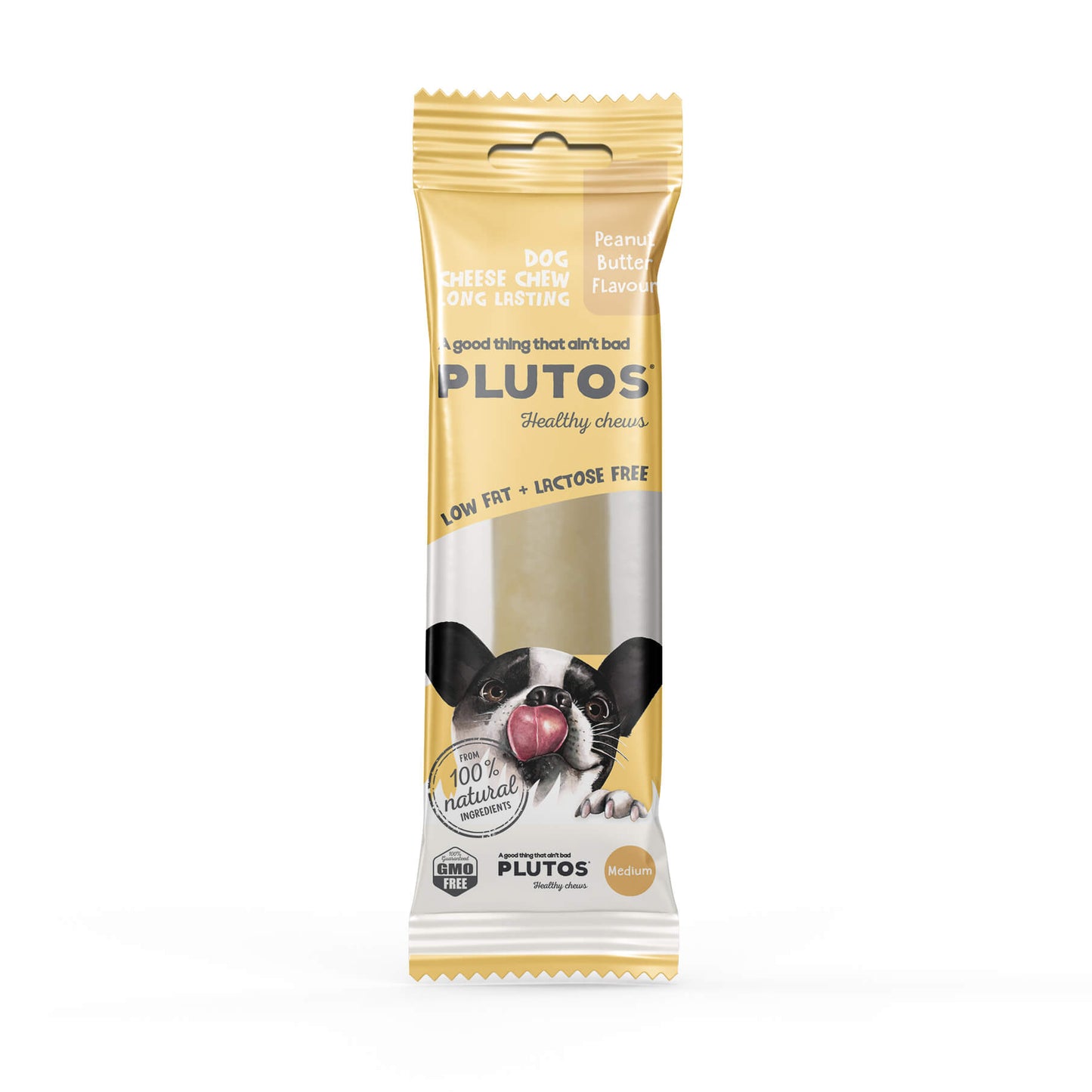 Plutos Cheese & Peanut Butter Dog Chews Medium