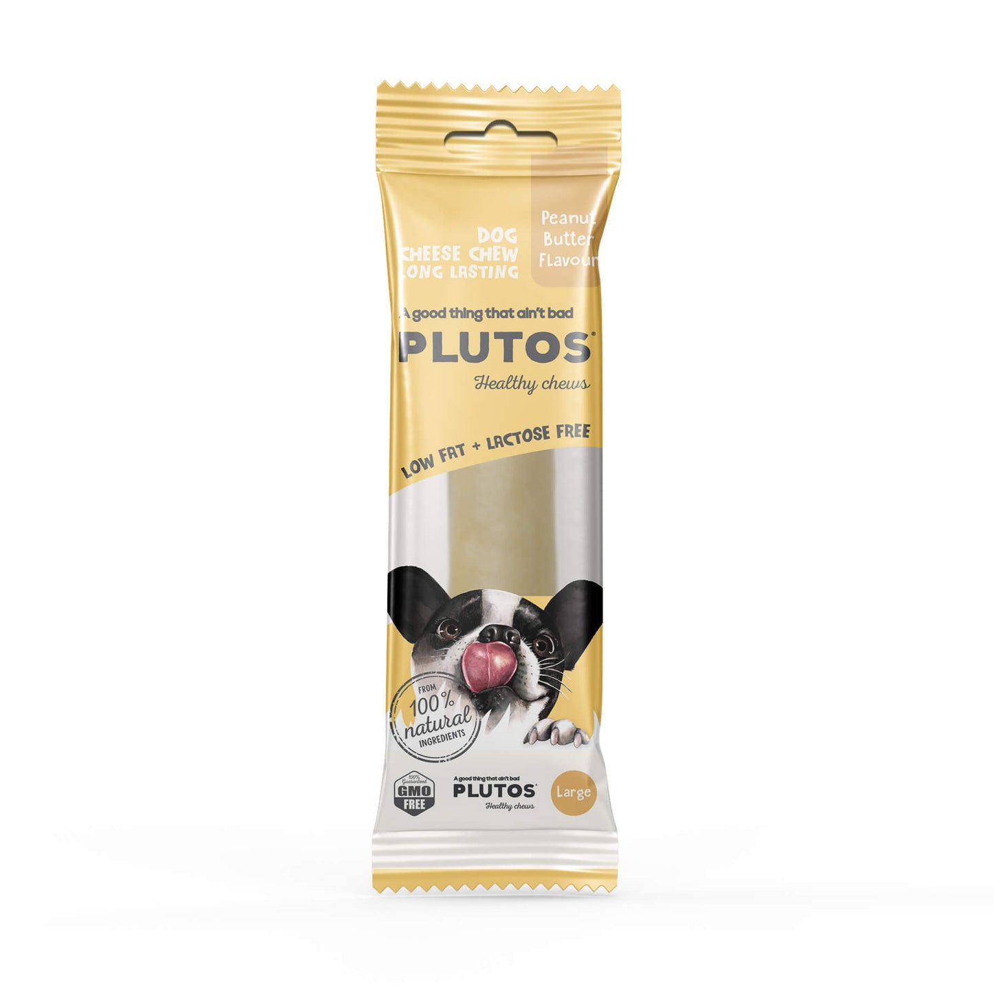 Plutos Cheese & Peanut Butter Dog Chews Large
