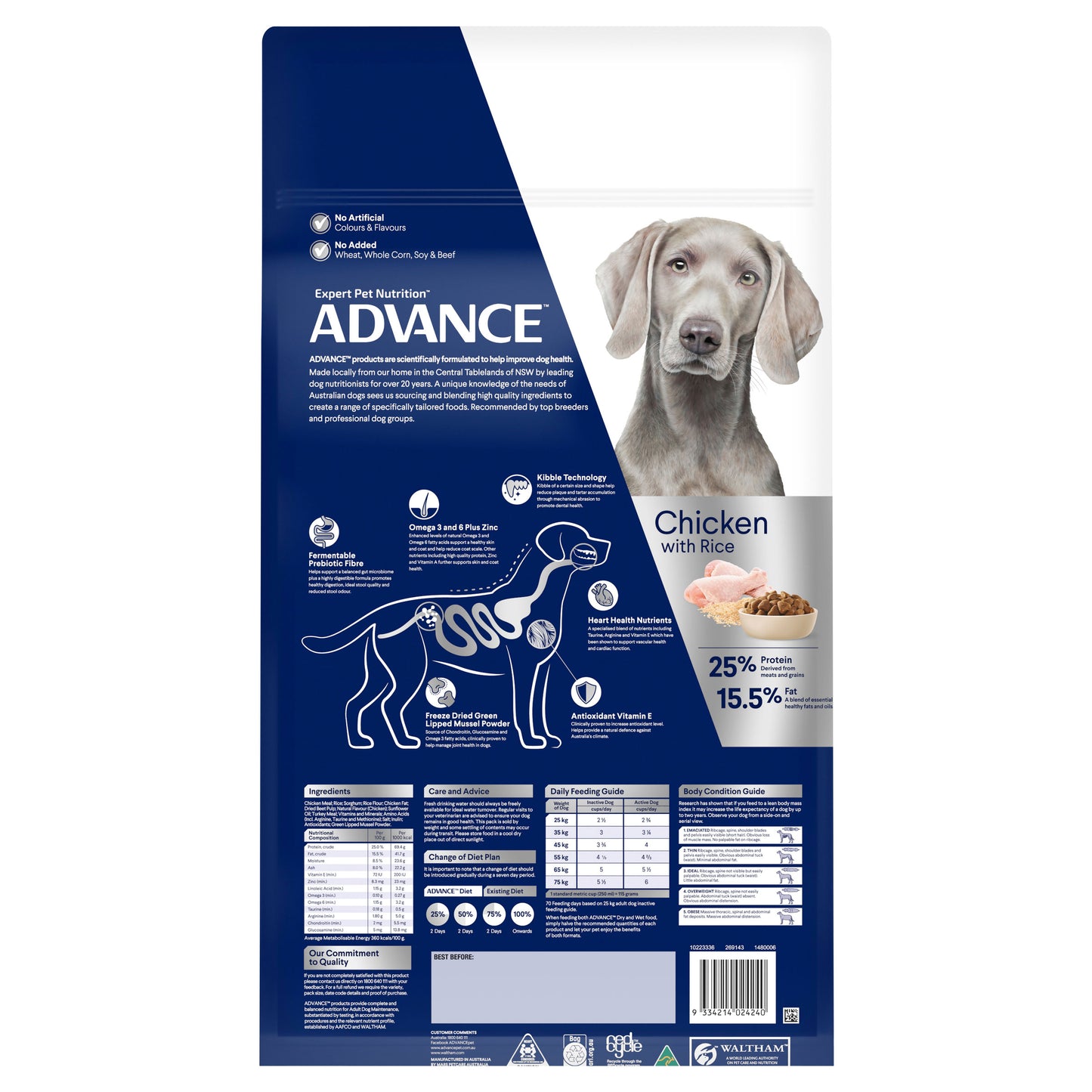 Advance Large Breed Adult Chicken Dry Dog Food