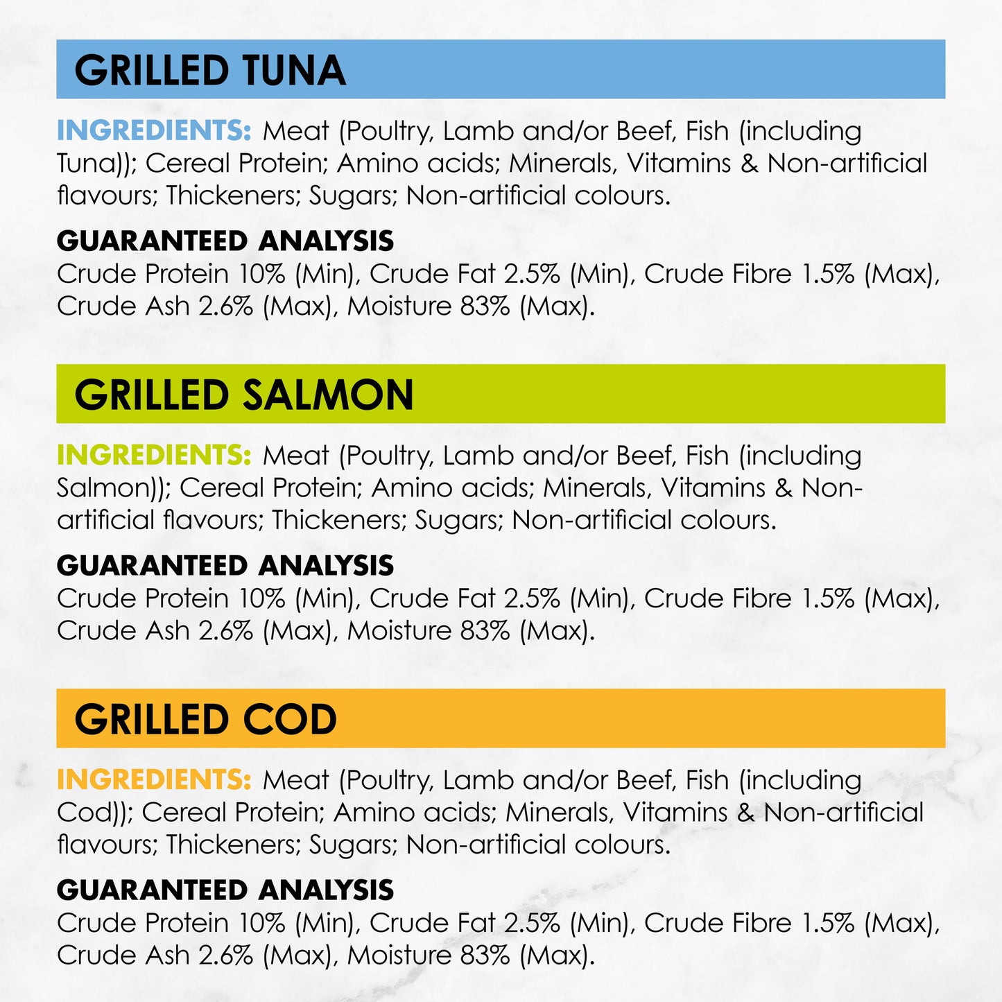Fancy Feast Adult Petit Cuisine Tuna And Salmon And Cod Grilled Wet Cat Food 6 X 50g