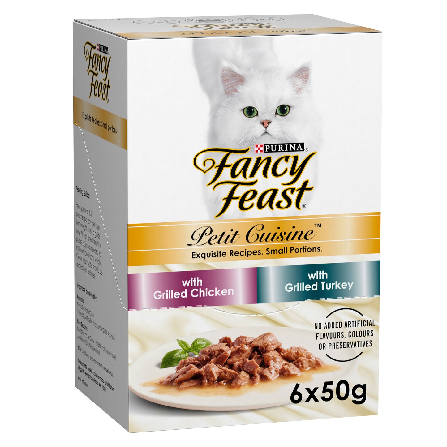 Fancy Feast Adult Petit Cuisine Chicken And Turkey Grilled Wet Cat Food 6 X 50g