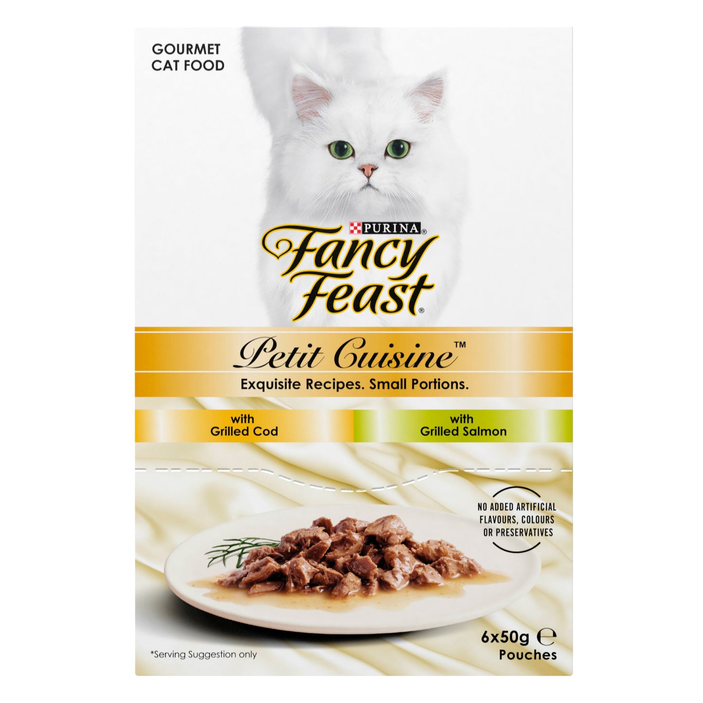 Fancy Feast Petit Cuisine Cod And Salmon Wet Cat Food 6 X 50g