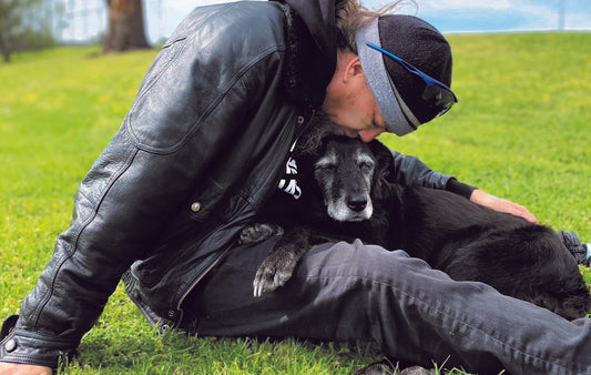 Man with dog
