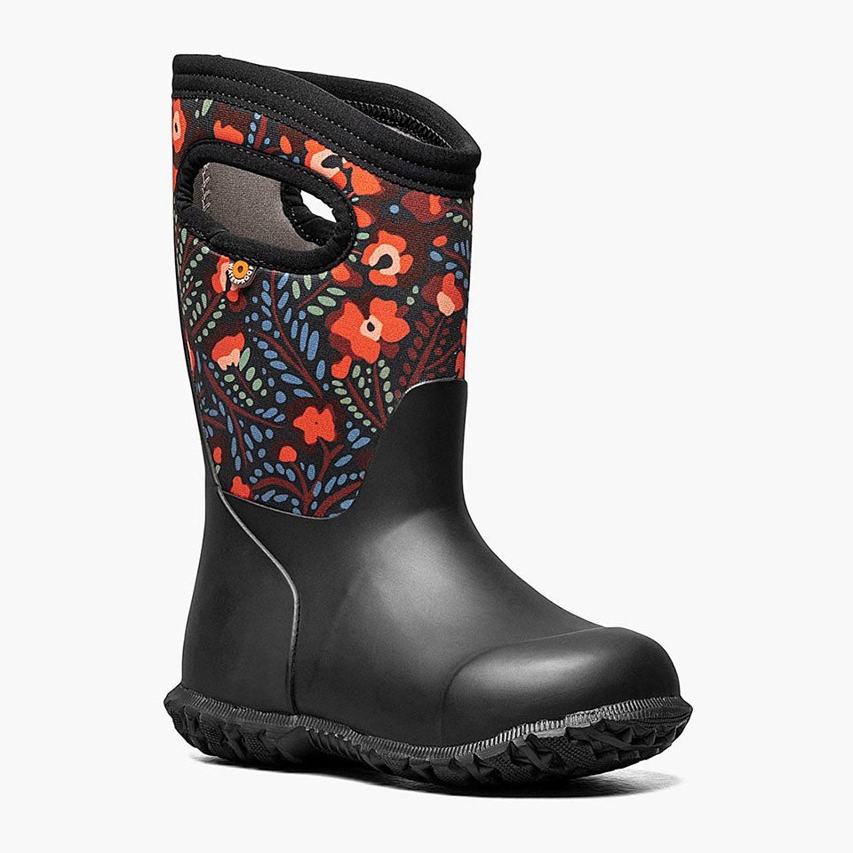 BOGS Kids York Sunflower Black/ patterned