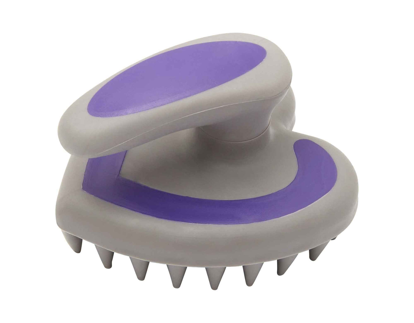 Caribu Rubber Grooming Brush Purple