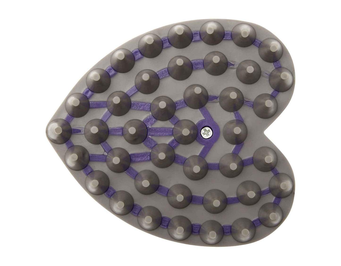 Caribu Rubber Grooming Brush Purple