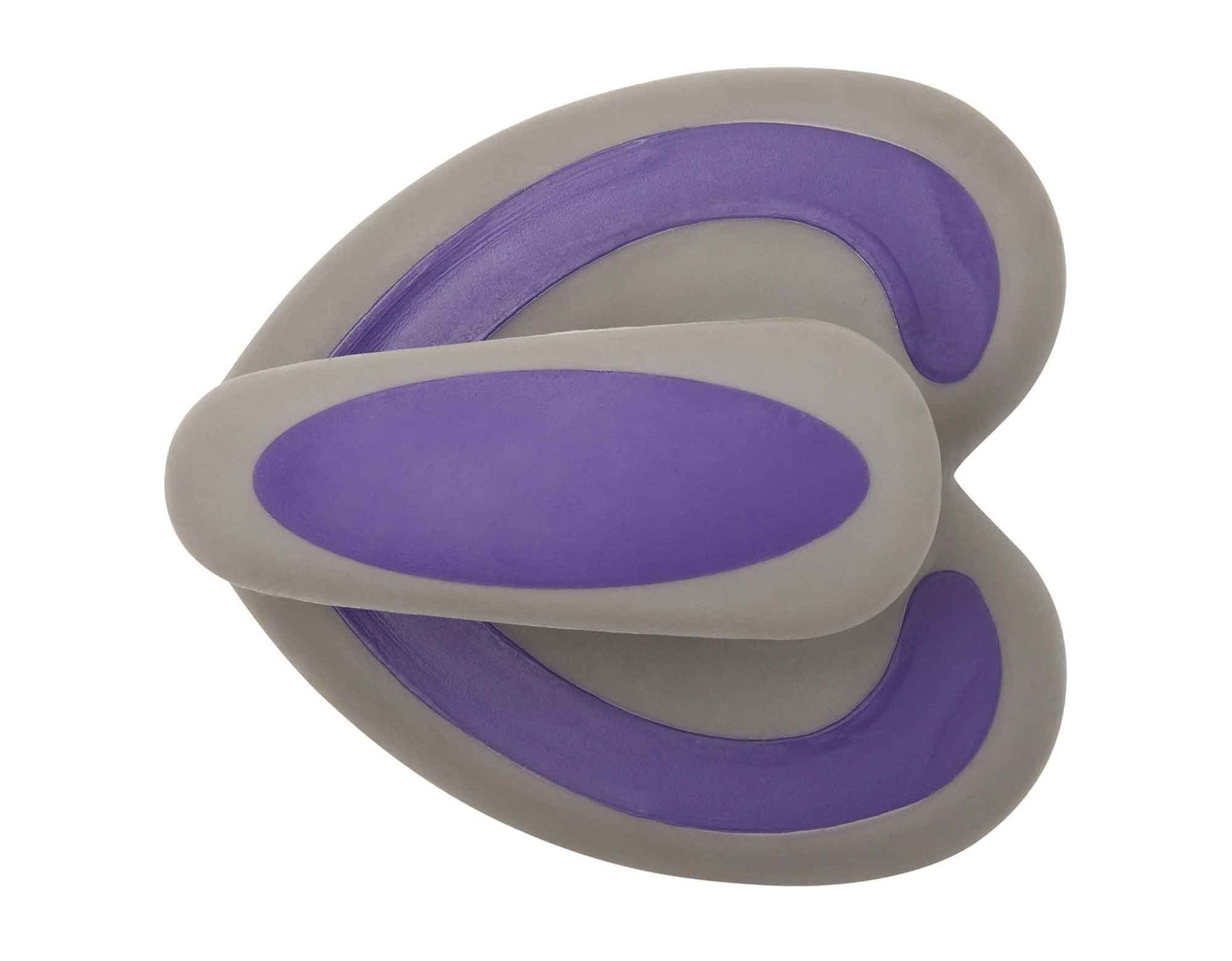 Caribu Rubber Grooming Brush Purple