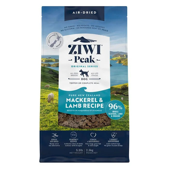Ziwi Peak Air Dried Mackerel & Lamb Recipe Dry Dog Food