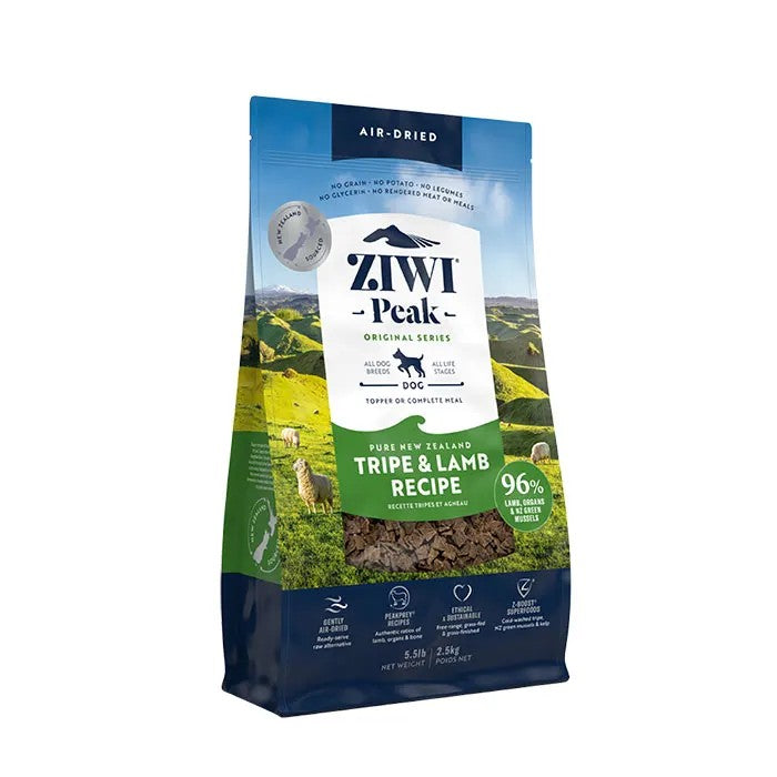 Ziwi Peak Air Dried Tripe & Lamb Recipe Dry Dog Food