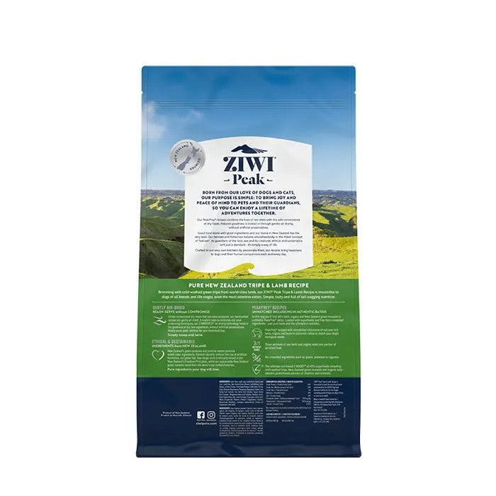 Ziwi Peak Air Dried Tripe & Lamb Recipe Dry Dog Food