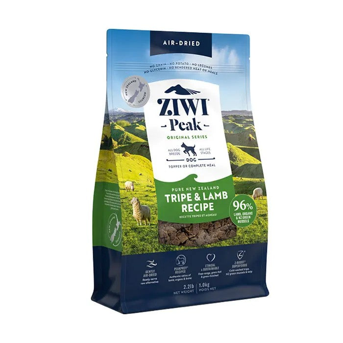Ziwi Peak Air Dried Tripe & Lamb Recipe Dry Dog Food