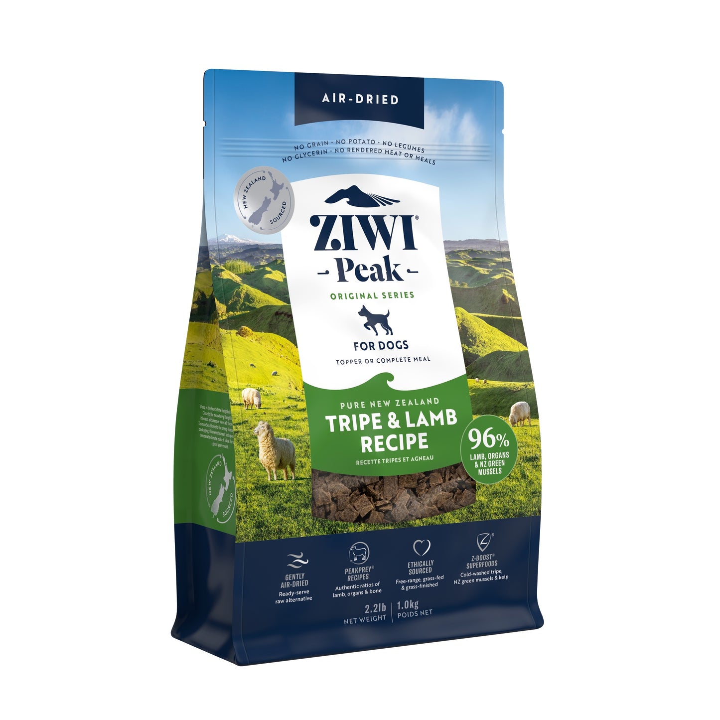 Ziwi Peak Air Dried Tripe & Lamb Recipe Dry Dog Food