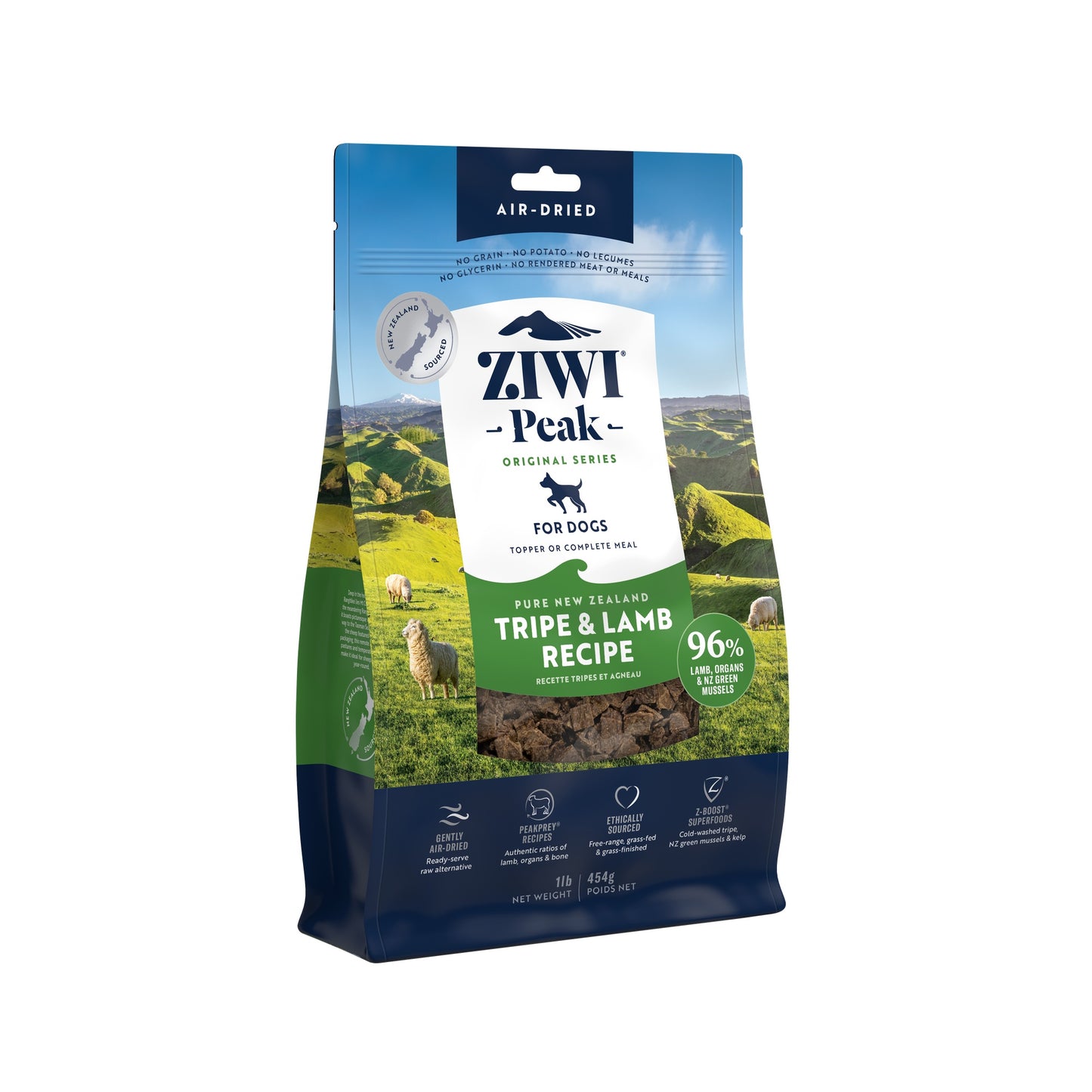 Ziwi Peak Air Dried Tripe & Lamb Recipe Dry Dog Food