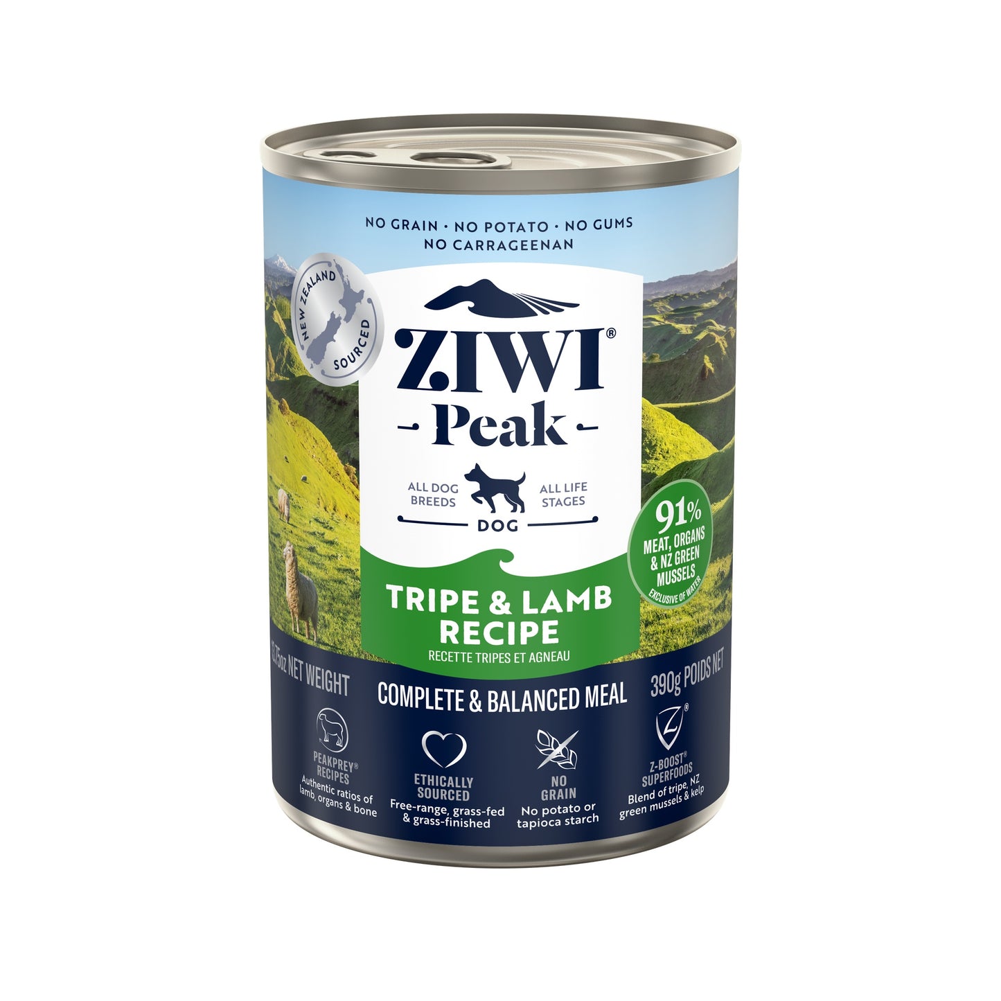 Ziwi Peak Tripe & Lamb Recipe Wet Dog Food