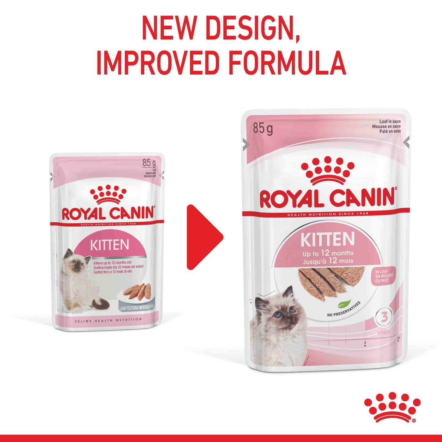 Royal Canin Instinctive Kitten Loaf Wet Cat Food 85G