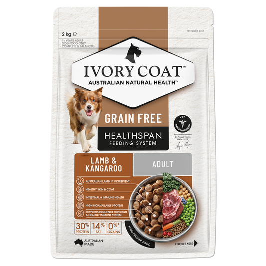 Ivory Coat Grain Free Adult Lamb & Kangaroo Dry Dog Food