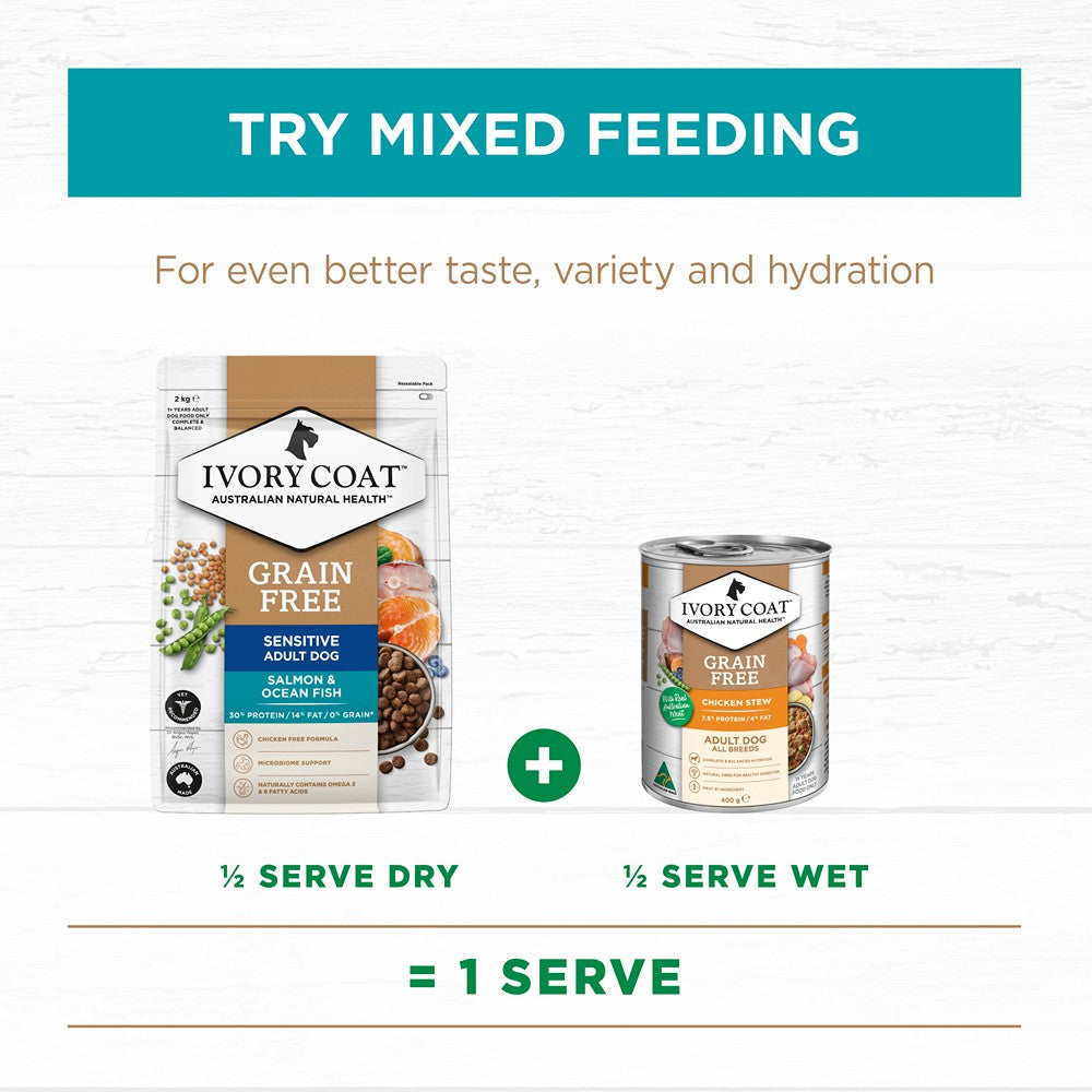Ivory Coat Salmon & Ocean Fish Grain Free Adult Dry Dog Food