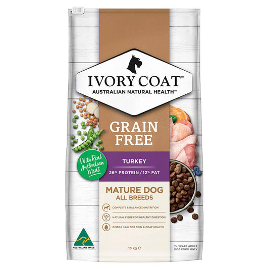 Ivory Coat Grain Free Fat Reduced Senior Turkey Dry Dog Food